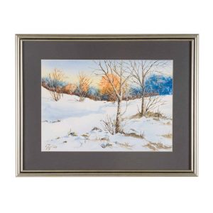 Картина със зимен пейзаж.